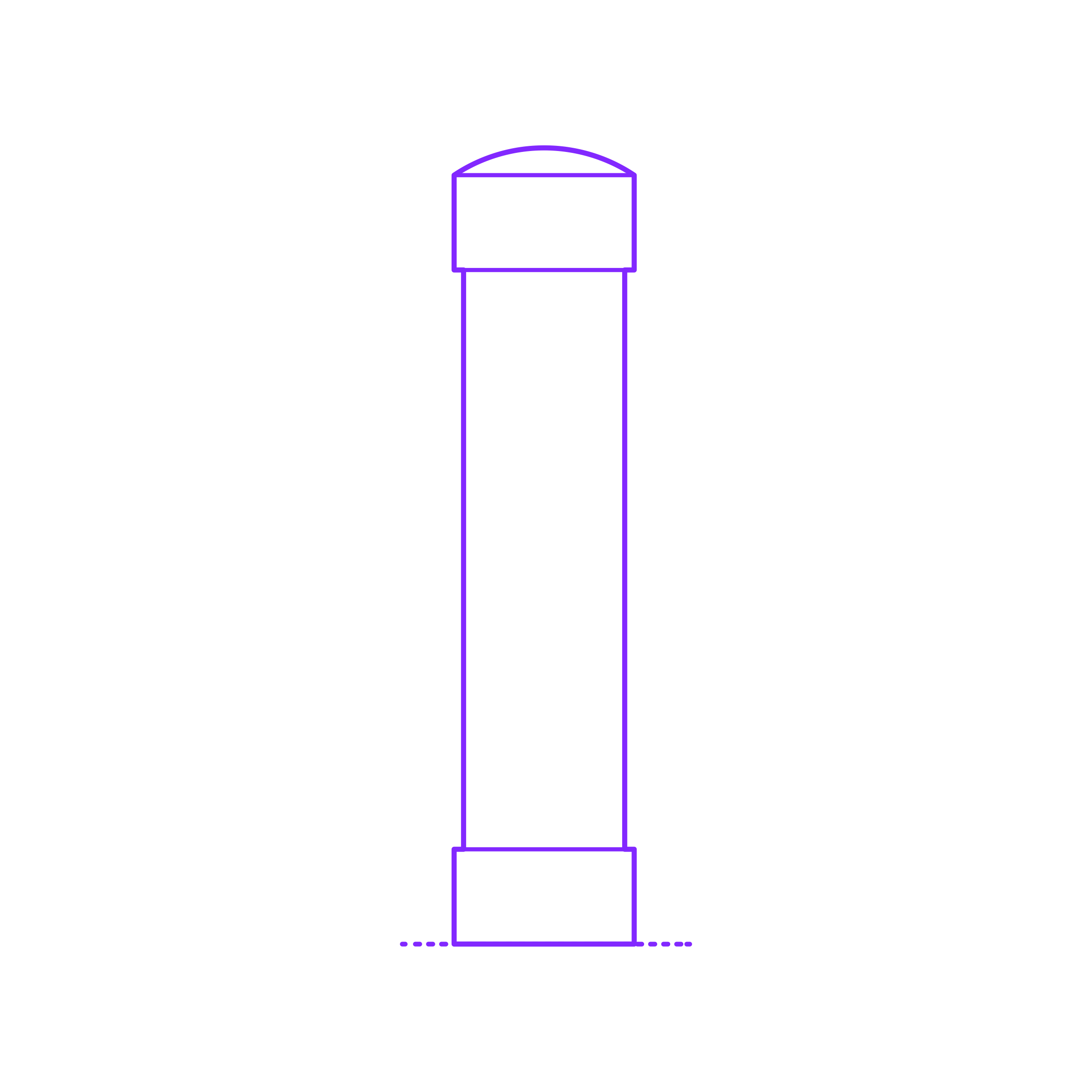 Buildings Bollards Cap Base Outline Svg File Free Vectors